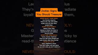 Zodiac Signs You Should Treasure #zodiac #zodiacsigns #astrology #astrologysigns #horoscope #tarot