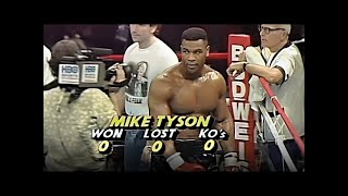 "Mike Tyson’s SCARIEST Pro Debut in Boxing History!"#boxing