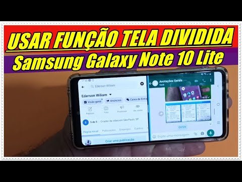 Como Ativar e Usar Função Tela Dividida (Multi Janelas) No Celular Samsung Galaxy Note 10 Lite