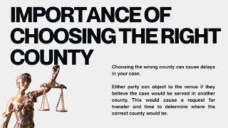How to Start a Divorce in Texas-Deciding where to file.