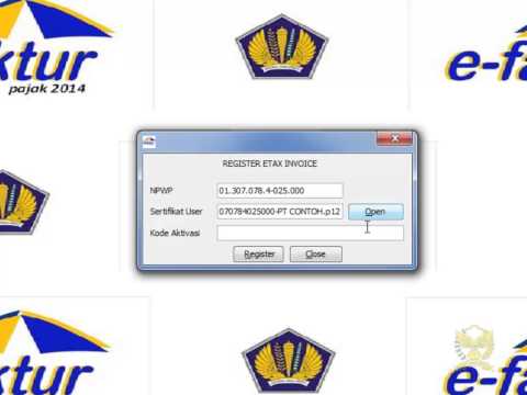 1. Registrasi dan Konfigurasi Aplikasi e-Faktur Pajak