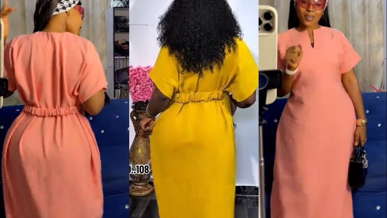 Как кроить и шить модный кафтан-бубу с резинкой