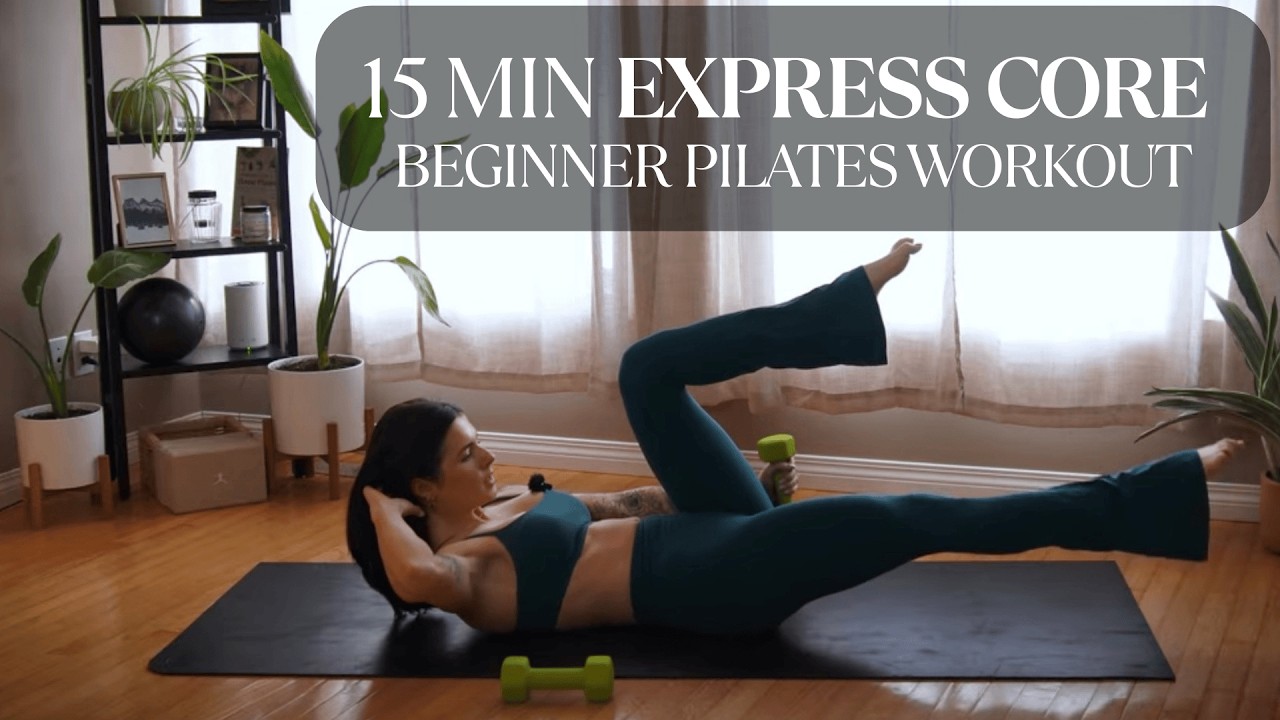 15 MIN EXPRESS CORE WORKOUT │BEGINNER│WEIGHTS│AT HOME PILATES │PILATES WITH TALESE