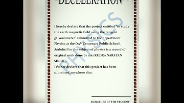 class12 Physics Investigatery project on Earth Magnetic field using Tangent Galvanometer #physics