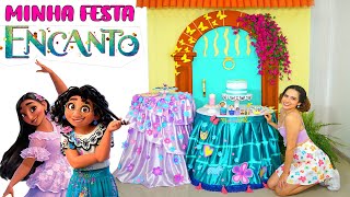 Fiz MINHA FESTA de ANIVERSÁRIO ENCANTO GASTANDO POUCO! Usei só papelão |Stephania