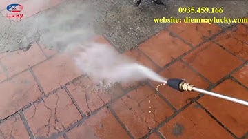 Test thử áp lực béc turbo 360 trên máy rửa xe cao áp