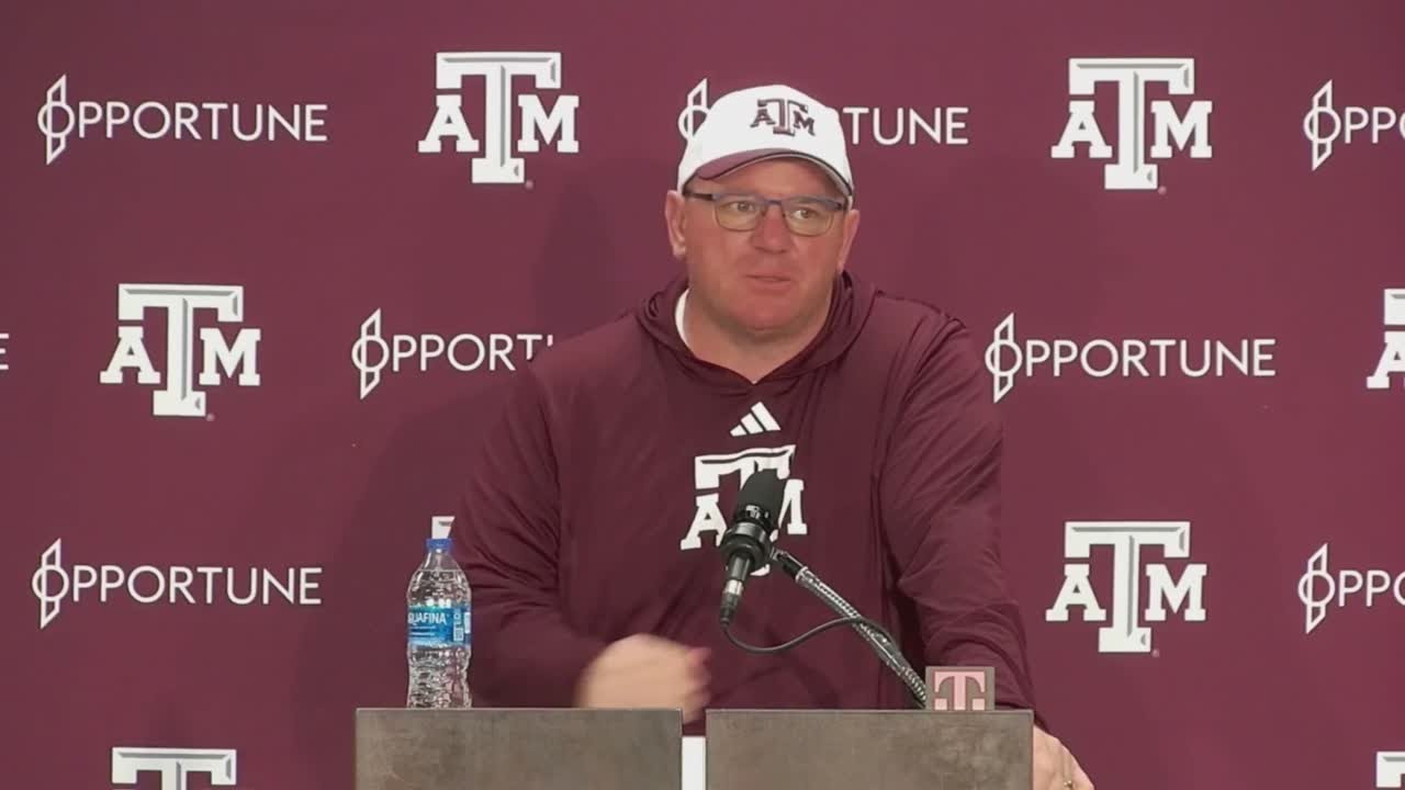 Mike Elko discusses Week 1 of Texas A&M spring practice - YouTube
