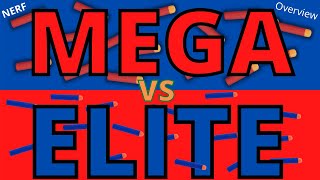 NERF Mega vs Elite Comparison and Review : Overview and Conclusion!