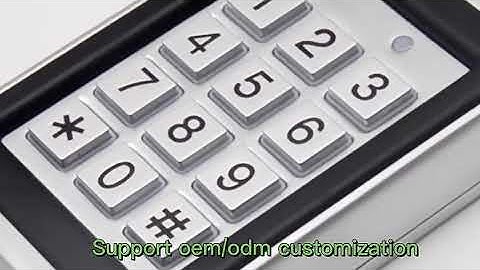 Waterproof Standalone Stainless Steel Wiegand 125KHz EM RFID Keypad Card Password Door