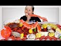 KING CRAB LEGS + GIANT LOBSTER TAIL + GIANT OYSTERS SEAFOOD BOIL MUKBANG 먹방  | EATING SHOW