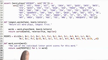 Word Score Solution - Design of Computer Programs