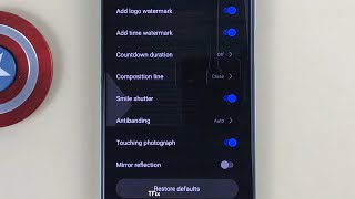How to enable/disable Smile shutter on camera on Realme C35 Android 11 screenshot 5