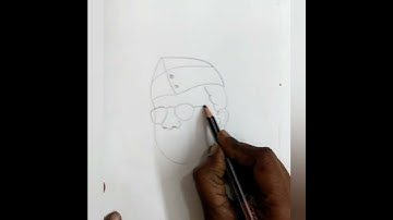 Very easy Netaji Subhas Chandra Bose drawing || 23 January special drawing|| #shorts