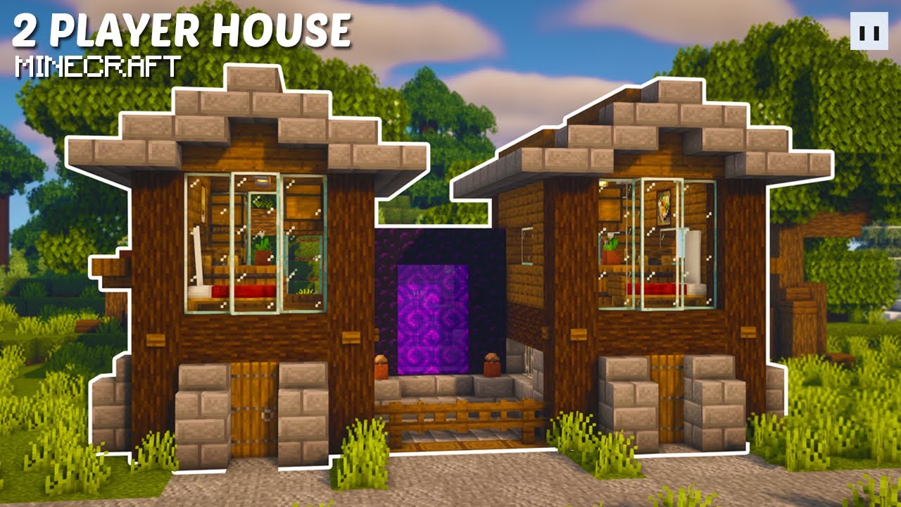 2 Player Starter House for Survival Minecraft, Tutorial!