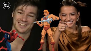 Isabela Merced & Kyle Allen on Spider-Man & He-Man Fan Theories