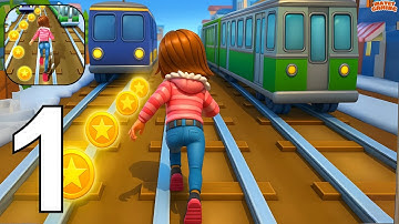Subway Princess Runner - Gameplay Walkthrough Part 1 Tutorial (Android, iOS)