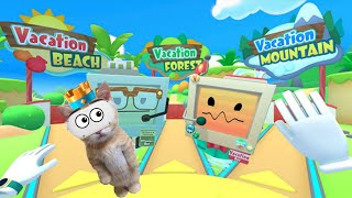 I played vacation simulator again(i beat the game.)