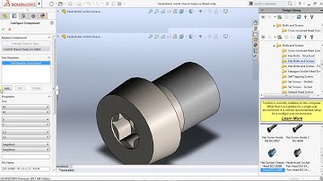 SOLIDWORKS : How to create TORX SOCKET SCREW Standart ISO using Toolbox (Baut Kepala Bintang)