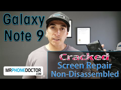 Samsung Galaxy Note 9 Broken Cracked Screen Repair - Without Taking Phone Apart