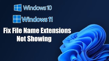 How To Fix File Name Extensions Not Showing in Windows 11/10