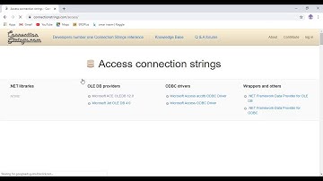 Connecting C# Application To MS Access Database - ربط واجهة سي شارب بقاعدة بيانات من نوع اكسيس