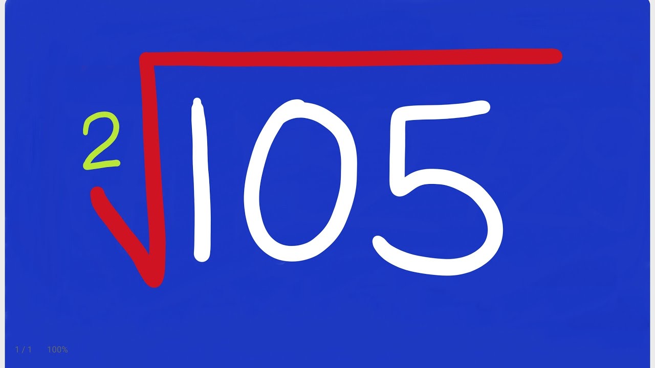 Square Root of 105 | Clear Audio MIC | Squares and Square Root |