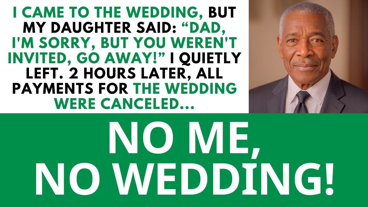 I Came to the Wedding, But My Daughter Said “Dad, You're Not Invited, Go Away!”