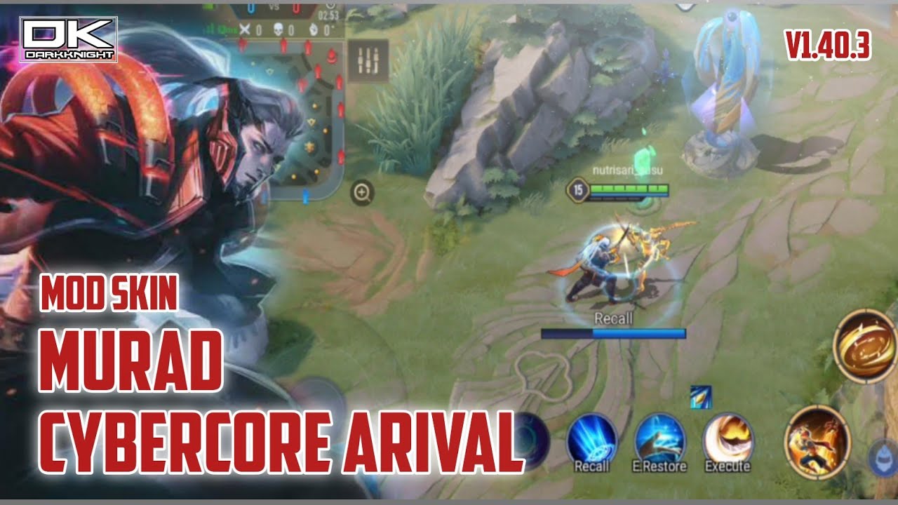 Mod Skin Murad CyberCore Arival Full Effect Arena Of Valor