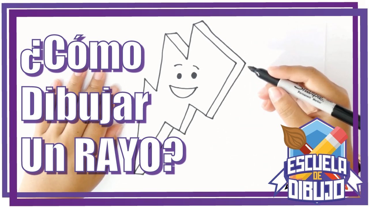 Como Dibujar Un Rayo Dibujo De Rayo Paso A Paso Youtube