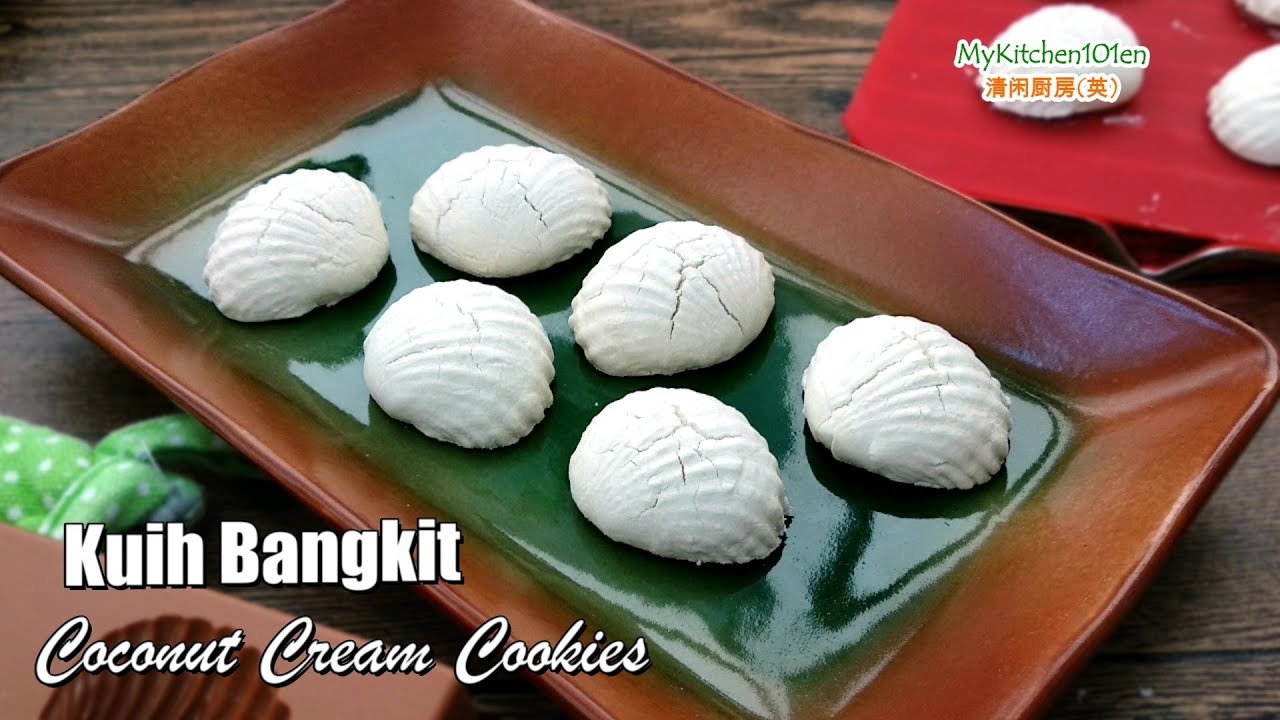 Kuih Bangkit Coconut Cream Cookies Mykitchen101en Com