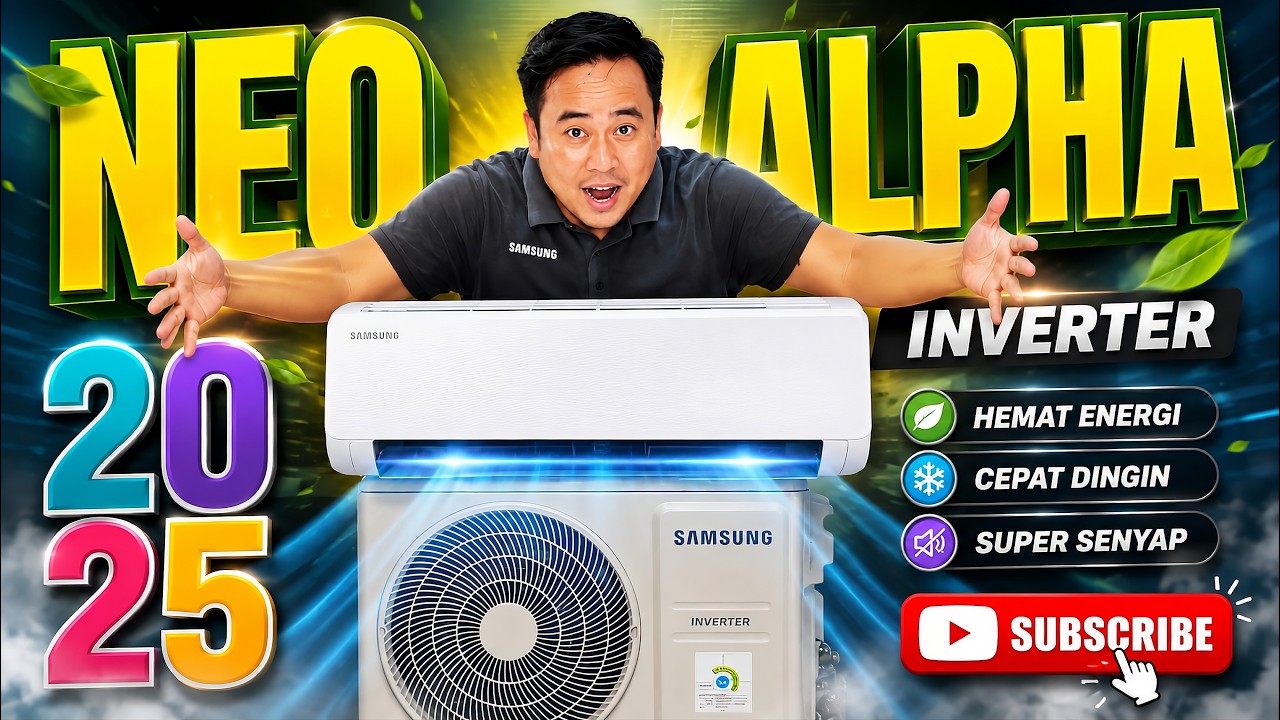 TERBARU 2025! REVIEW AC 0,5PK SAMSUNG AR40F05D0AMNSE NEO ALPHA INVERTER ...