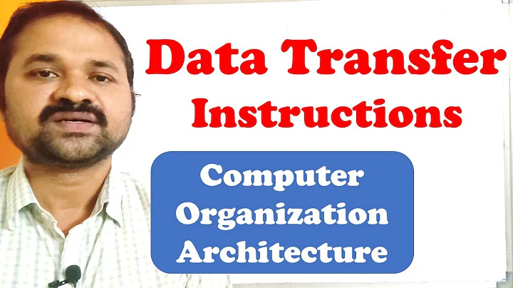 Data Transfer Instructions in Computer Organization || Computer Architecture