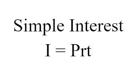 Gr9 Math - 601 - Simple Interest