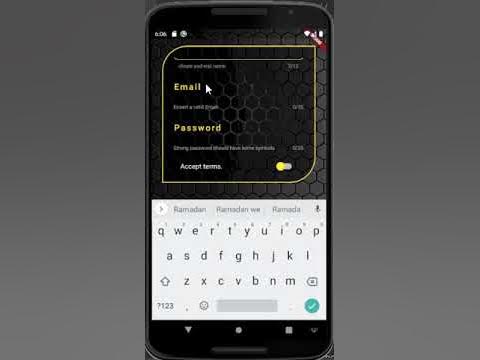 Flutter | Sign up and Login form design.. - YouTube