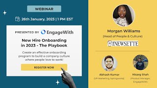 New Hire Onboarding in 2023 - The Playbook | New Hire Onboarding in EngageWith