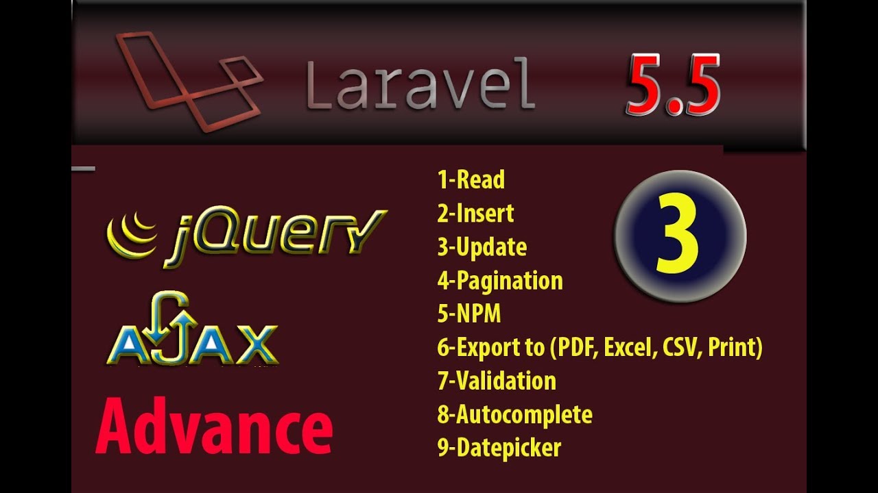 Laravel 5 5 Advance Update Data From Database By Ajax Jquery Part