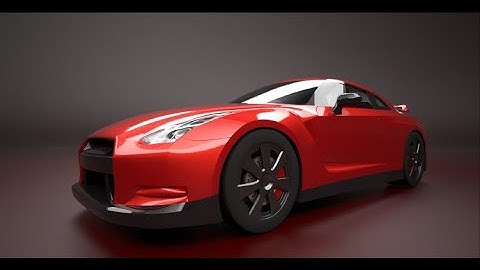 Nissan GTR modeled in rhinoceros - Time lapse -