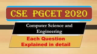 Computer science PGCET-2020  Preparation | solved question papers 2019  Part -1 screenshot 2