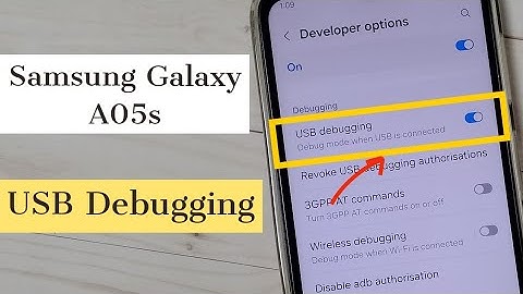 Samsung Galaxy A05s | How to Enable / Disable USB Debugging Mode