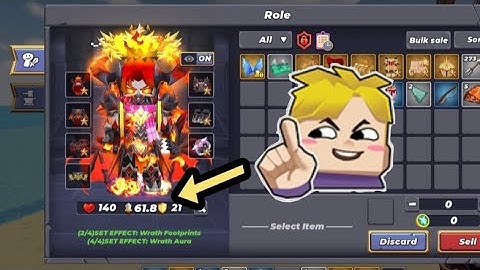 🔥Max Damage Challenge🔥Sin of Wrath Set in Skyblock（Blockman GO）#skyblock #blockmango