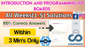 Coursera - Introduction and Programming with IoT Boards - Quiz Solutions