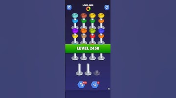 Nut Sort Level 2450 - Color Puzzle Game by Kiwi Fun #games #puzzle #NutSort #NutSortSolution