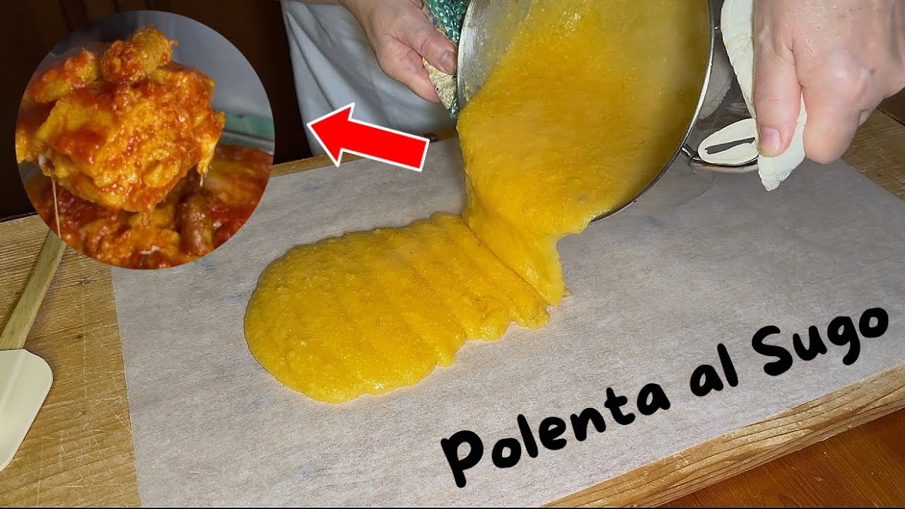Come Fare la Polenta al Sugo, Ricetta facile e Gustosa .
