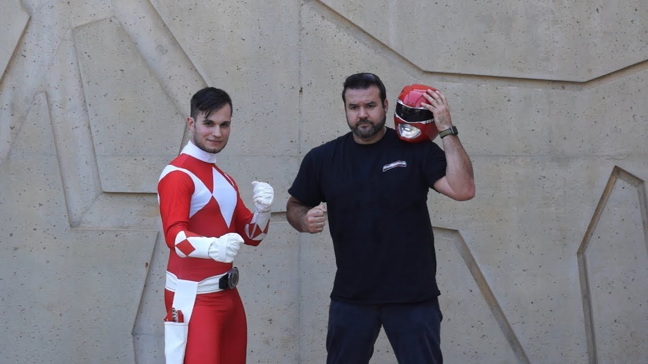 RED POWER RANGER at the Command Center! - YouTube