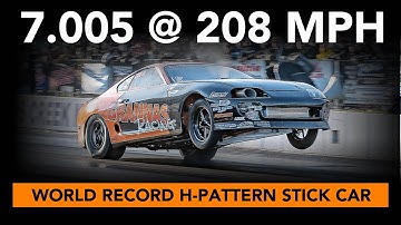 WORLDS FASTEST STICK CAR 7.005 @ 208 - Grannas Racing Supra TX2K Day One