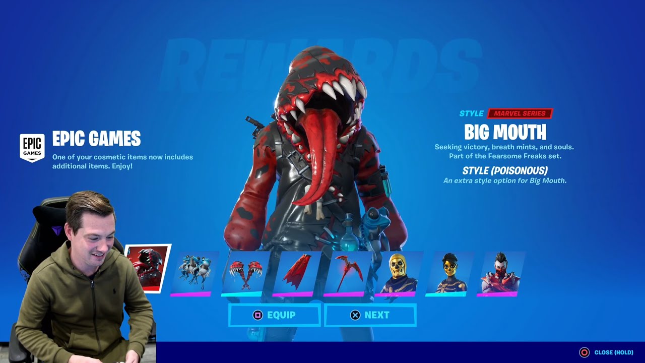EPIC GAMES Fortnite Gave Me FREE Fortnite Skin Styles! Unlocking NEW MARVEL Skin Styles And GOLD