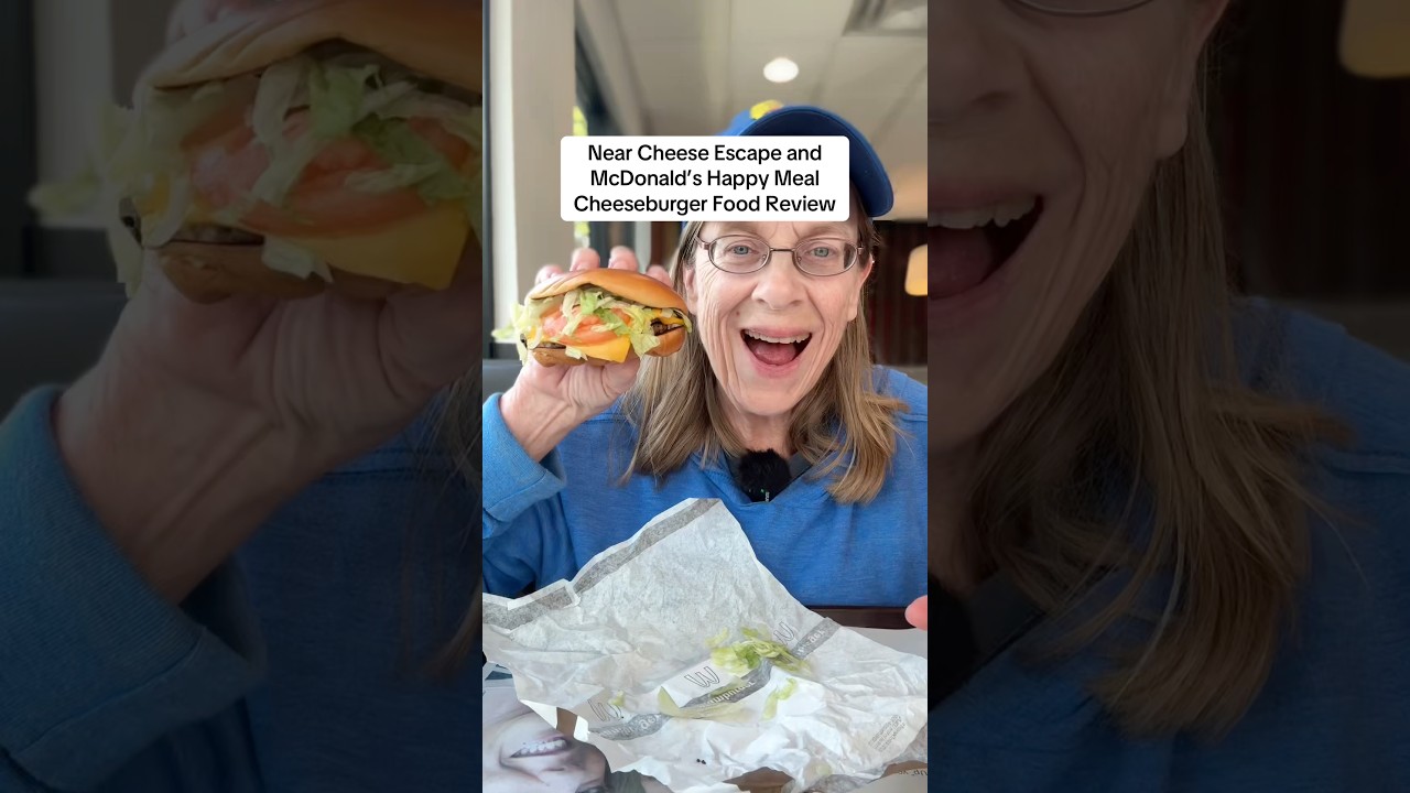 How close? McDonald’s Happy Meal Cheeseburger Food Review #foodreviews #mcdonalds #fastfoodreview