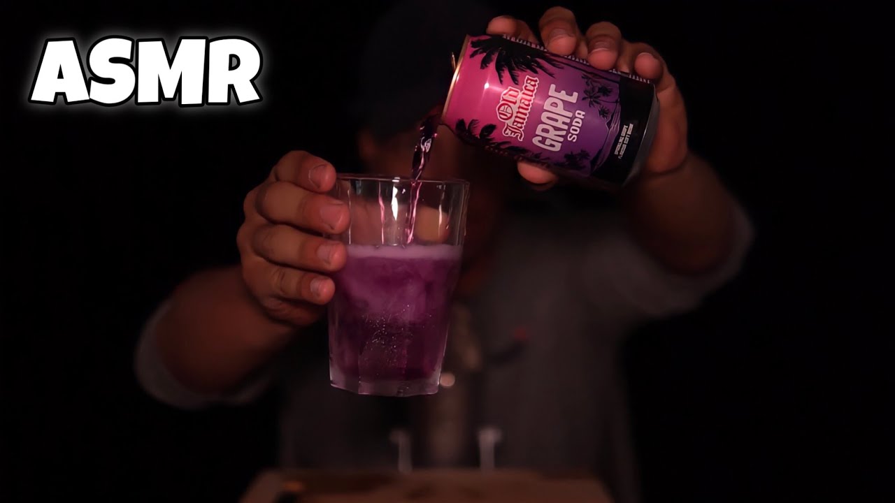 АСМР Пью старую ямайскую газировку... (ЗВУКИ ПИТЬЯ)