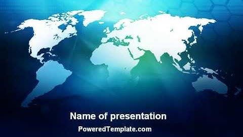 Cells Of World PowerPoint Template by PoweredTemplate.com