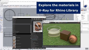 Explore Materials in VRay for Rhino library